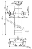 Hydraulicky valec EW 60/75/90-1000 M18x1,5 PE 