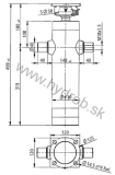 Hydraulický valec EW 60/75/90-1000 M18x1,5 PE 