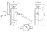 Hydraulicky valec EW 60/75/90/105-1600 M18x1,5 MR