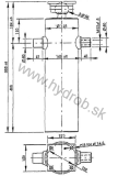 Hydraulický valec  EW 75/90/105/122-1600 M22x1,5 PE