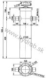 Hydraulický valec EW 60/75/90/105-1800 M18x1,5 PE, zakladna farba 