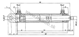 Hydraulický valec da 50/35-720 M16x1,5