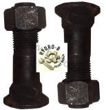 Skrutka s maticou k zubu JCB 2CX, 3CX, 4CX 826/00303; VOLVO BL61, BL71