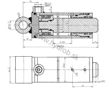 Hydraulický valec da 50/35-550 