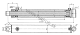 Hydraulický valec DW 60/40-430 M16x1,5 SM