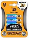 JCB OXI DIGITAL alkalická batéria LR06 - 1,5V AA, blister 4 ks