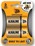 JCB SUPER alkalická batéria LR20 - 1,5V D, blister 2 ks