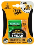 JCB RTU NiMH R14 - 1,2A C, 4000mAh, prednabitá, blister 2 ks