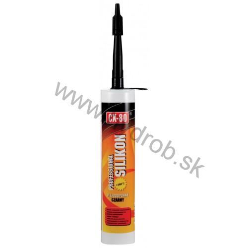 Professional silikon - vysokoteplotne odolný tmel 310 ml, čierny