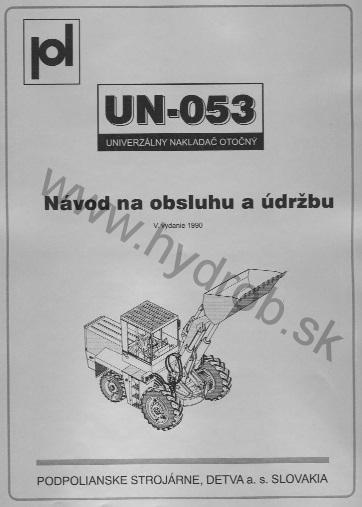 Návod slovenský UN 053, 5.vyd. 1990