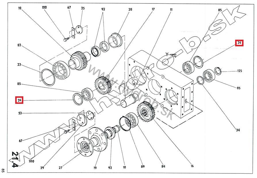 Kruzok prevodovky 2P50 UNO 180; 533-0-57-09-041-1