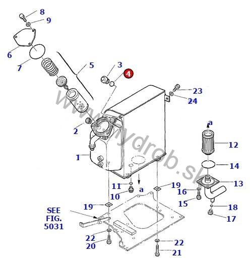 O kruzok hydraulickej nadrze KOMATSU PC45, 0289203037, 855021222