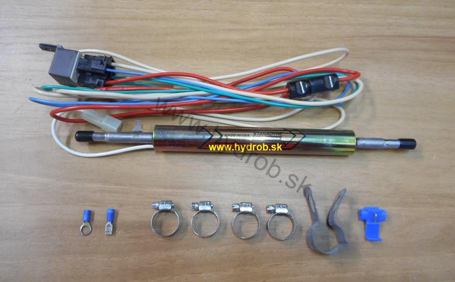 Prietokový ohrievač paliva 8mm na hadicu 12V, 10,7A, 28800
