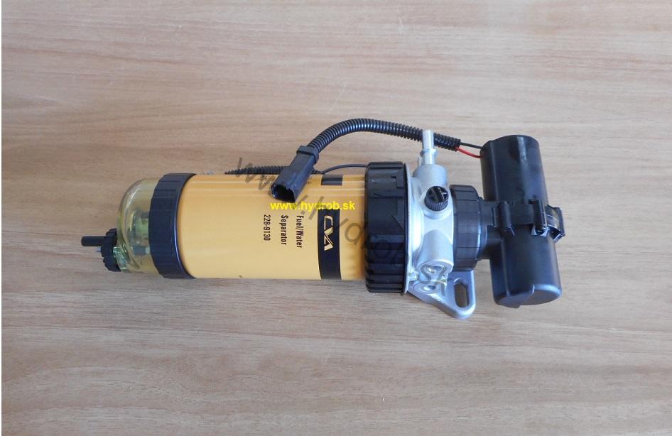 Elektrické palivové čerpadlo 12V s filtrom (komplet) motora JCB, CATERPILLAR, 2289129W
