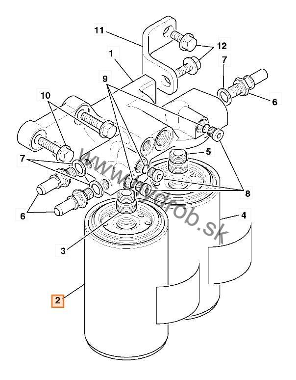 Palivový filter JCB, 32/925762