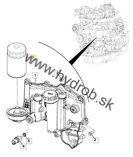 Filter motorového oleja JCB, 320/B4420