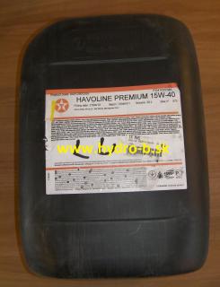 Motorovy olej Havoline Premium 15W-40 - 20 litrov