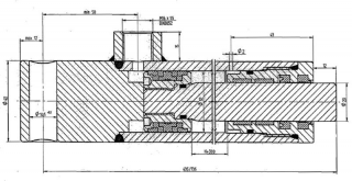 Hydraulický valec (pomocný) sa 30-300, priemer piestnej tyce 20 mm 