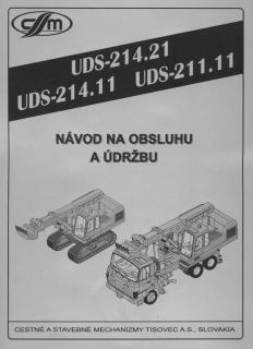 Návod UDS 214.1, 214.2, 211.1 + PZ + pásová verzia 3.vyd. 1996