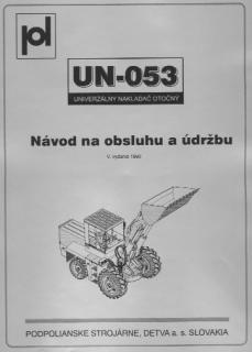 Návod slovenský UN 053, 5.vyd. 1990
