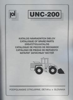 Katalóg ND UNC 200 + motor 8.vyd. 1990