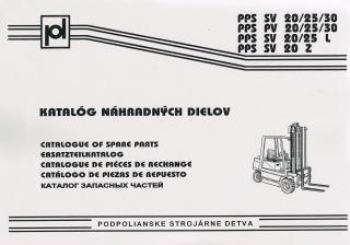 Katalóg ND SV 20 25 30, 3.vyd. 1997 (motorový vysokozdvižný vozík)