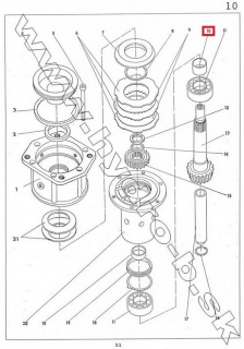 Rozperna rurka pastorka UNC 060, 750, 061; 533-0-34-09-015-1