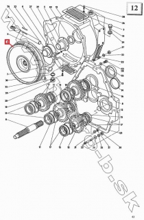 Zotrvacnik s vencom UNC 060, 750, 061; LOCUST 750; 3-5201-26, 177734