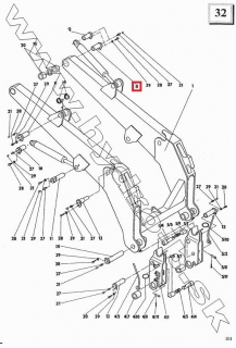 Cap pracovneho zariadenia UNC 060, 750; 533-9-34-25-230-1