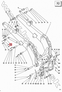 Cap pracovneho zariadenia UNC 060, 750; 533-9-34-25-238-1