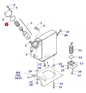 O kruzok hydraulickej nadrze KOMATSU PC45, 37B0911252, 855021252