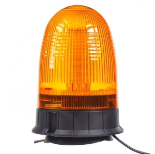 LED maják, 12-24V, oranžový magnet, 80x SMD5050, ECE R10