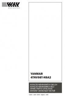 Katalóg ND YANMAR 4TNV98T-NSA2, vydanie I/2006